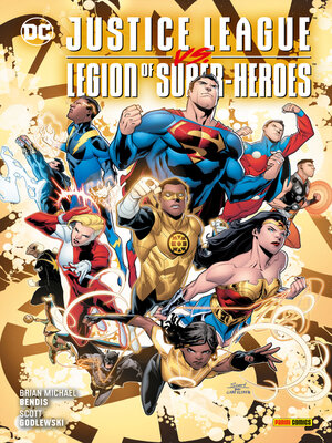 cover image of Justice League vs. the Legion of Super-Heroes--Die Gold Lantern-Saga